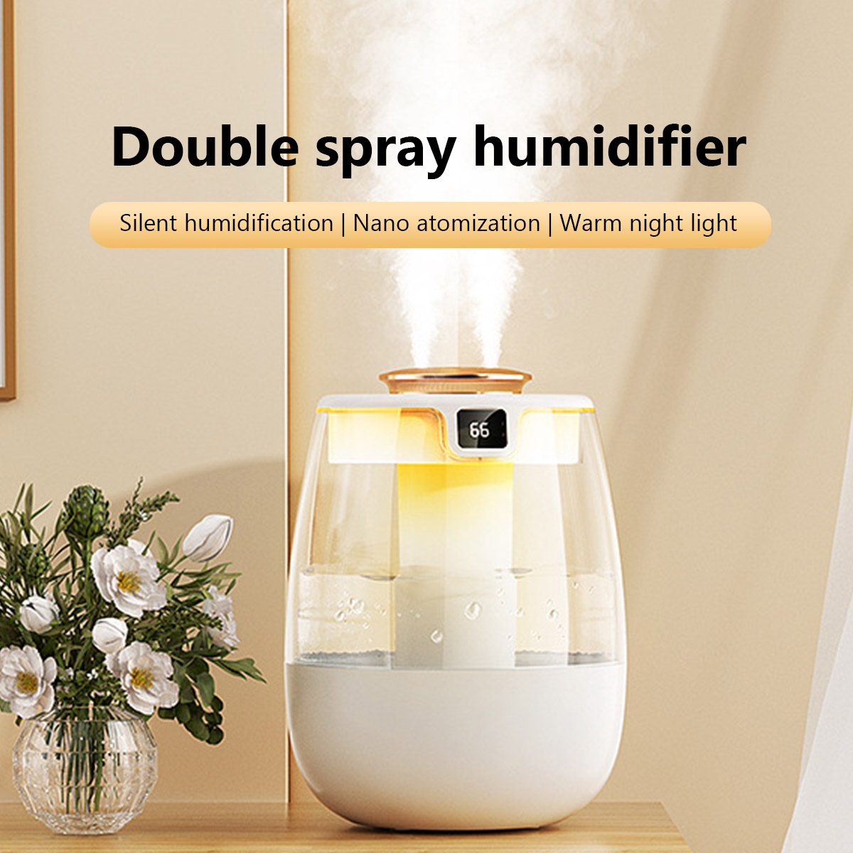 Home Fragrance Device - 1.3L Air Humidifier Double Spray Port